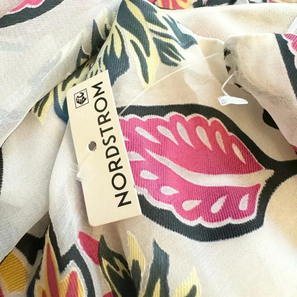 RAG & BONE Bailey Floral Print Georgette Mini Dress with Pockets Size XS NWT - Picture 8 of 12